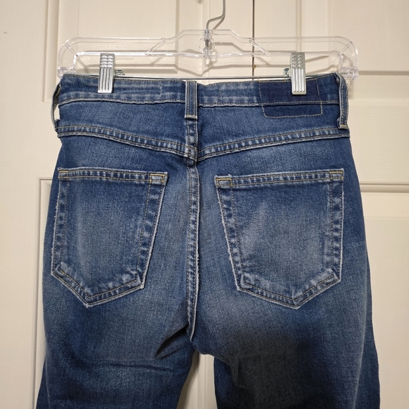 AMO Babe In Something Blue Raw Gem Size 26 Distressed Womens Jeans - Picture 8 of 11